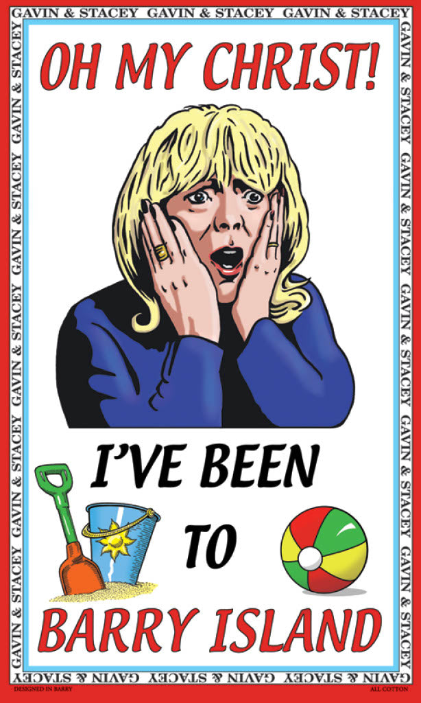 0395 - 'Oh My Christ' Tea Towel