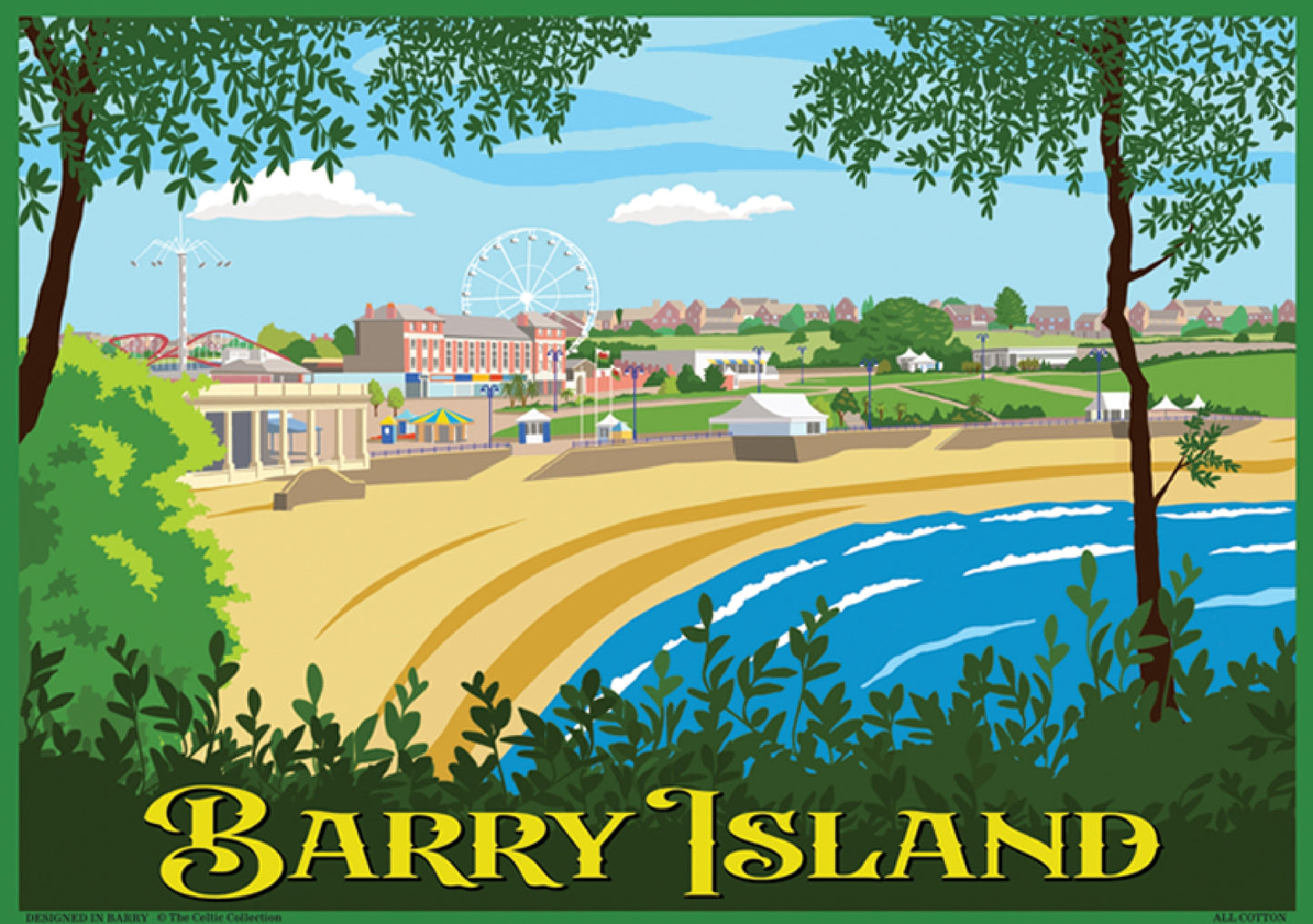 0395 - Barry Island View Tea Towel