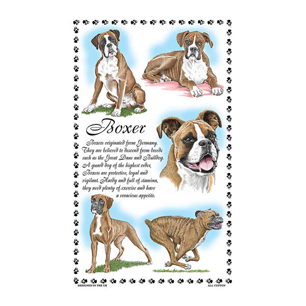 0373 - Boxer Tea Towel