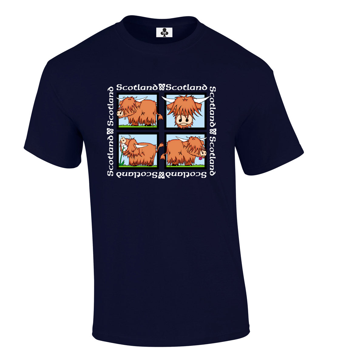 0151 - Cow 4 Pic (Navy)