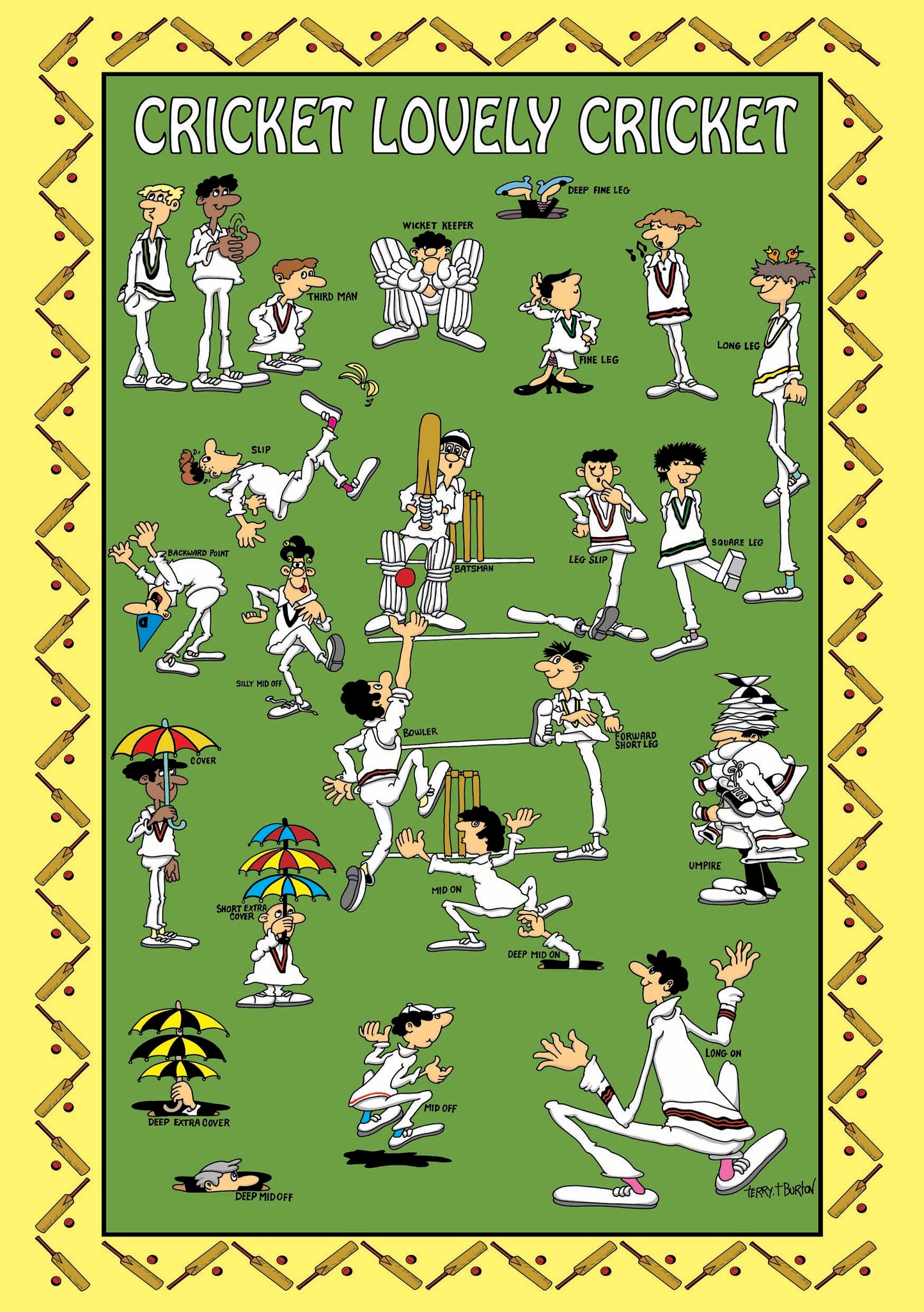 Cricket Tea Towel