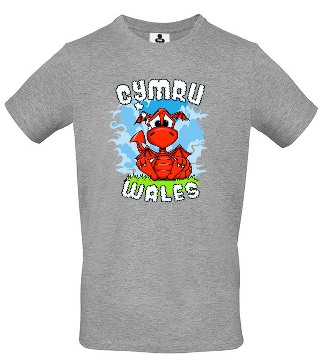 0156 - Cute Dragon Wales (Grey)