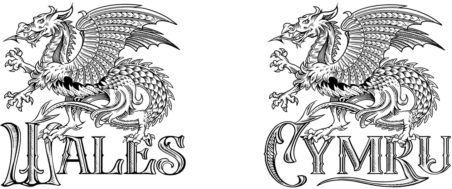 0460 - Dragon tattoo black on white