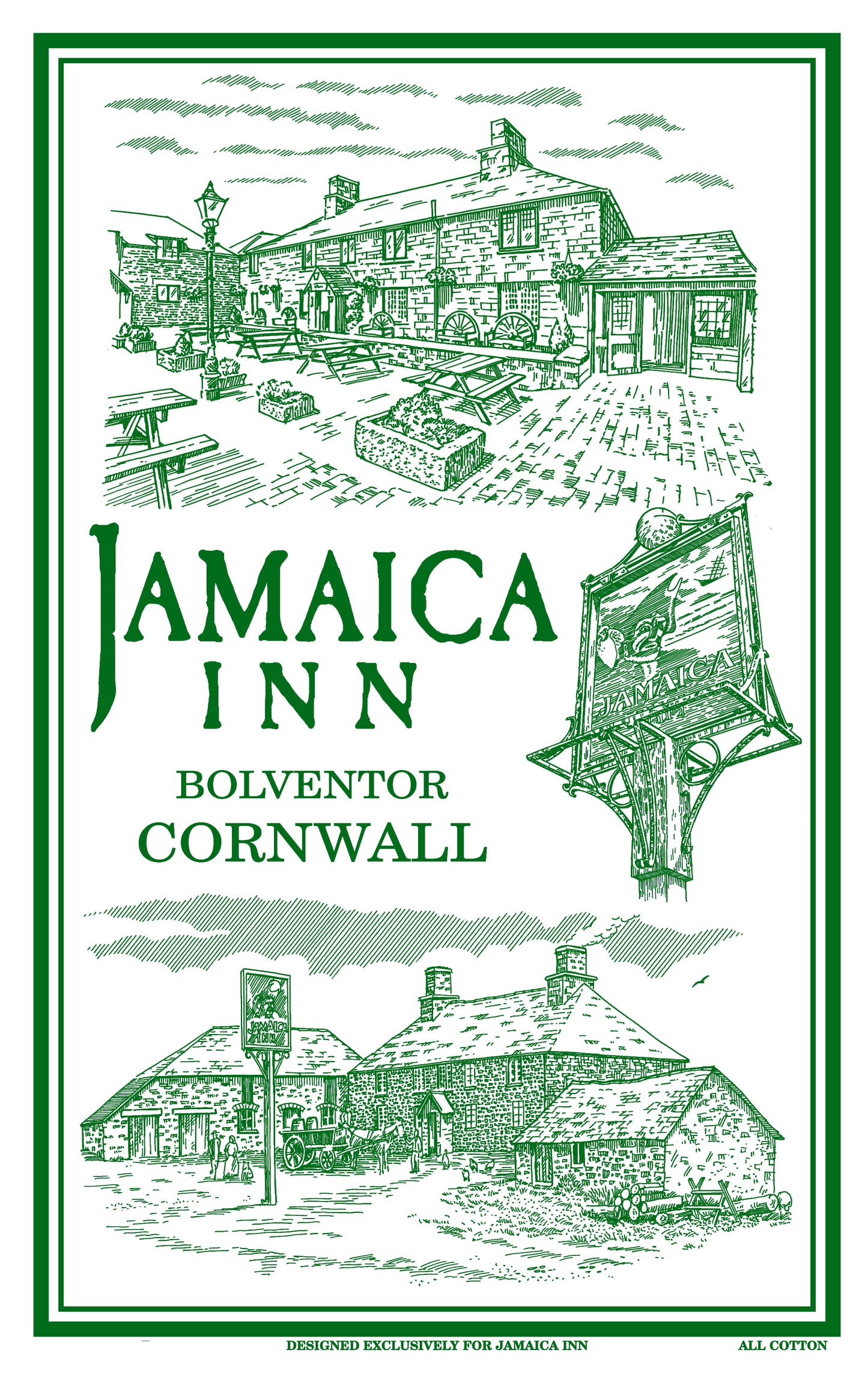 Jamaica Inn Tea Towel