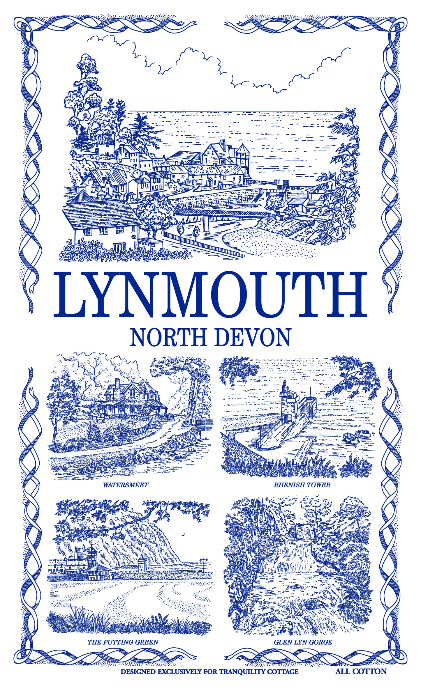 Lynmouth Tea Towel