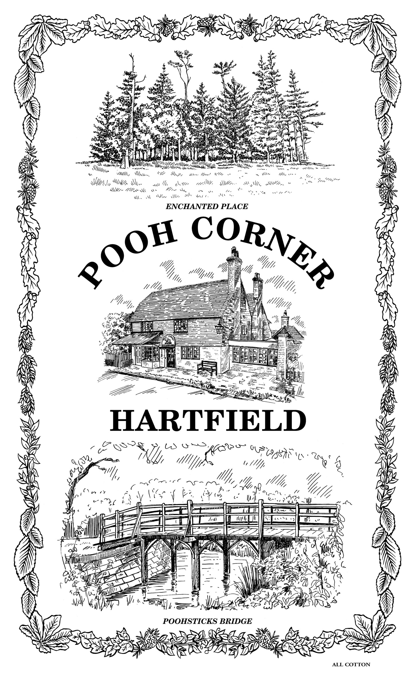 Pooh Corner Tea Towel