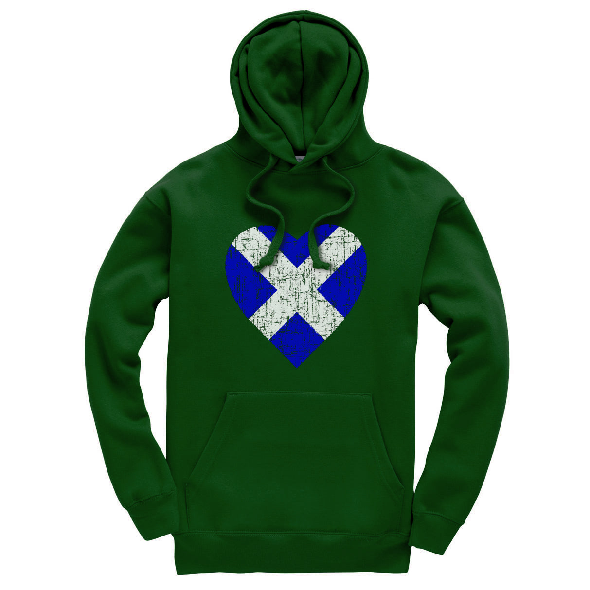 0147 - Saltire Heart (Bottle Green)