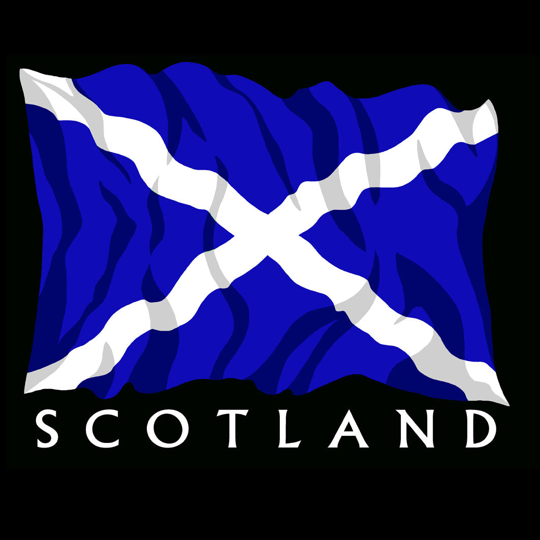 0136 - Scotland Saltire (Black)