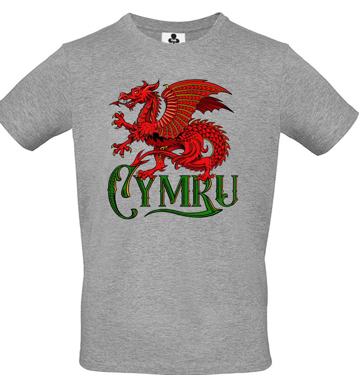 0133 - Tattoo Dragon Colour Cymru (Grey)