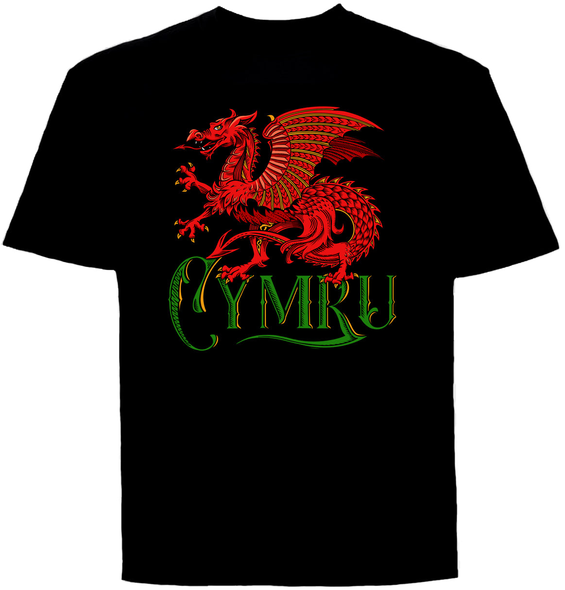 0133 - Tattoo Dragon Colour Cymru (Black)