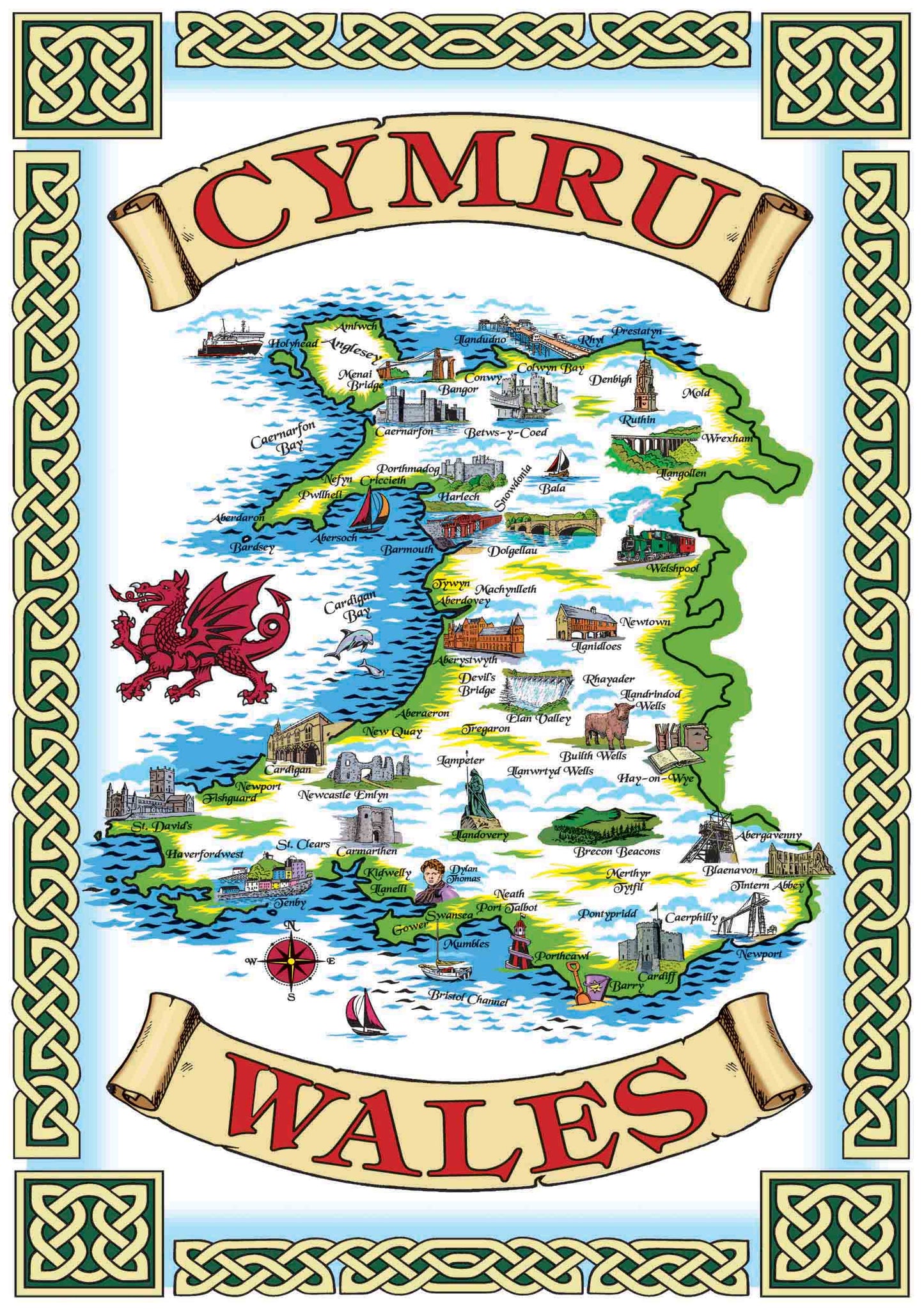 0605 - Cymru Wales Map