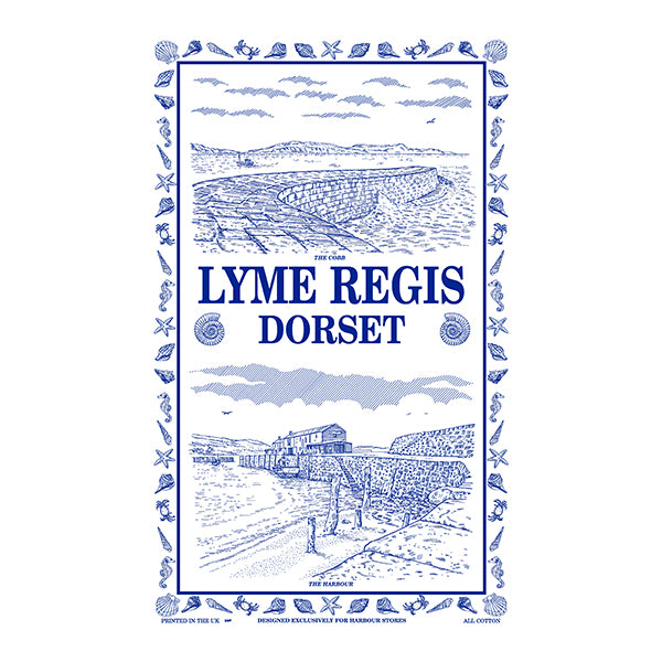 Lyme Regis Tea Towel