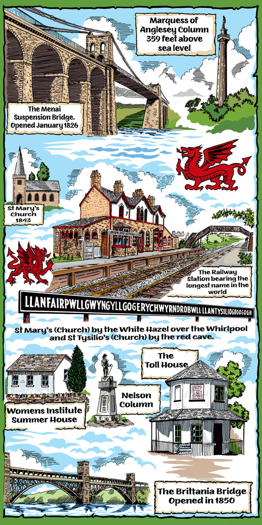 0000 - Llanfair Ceramic Magnet