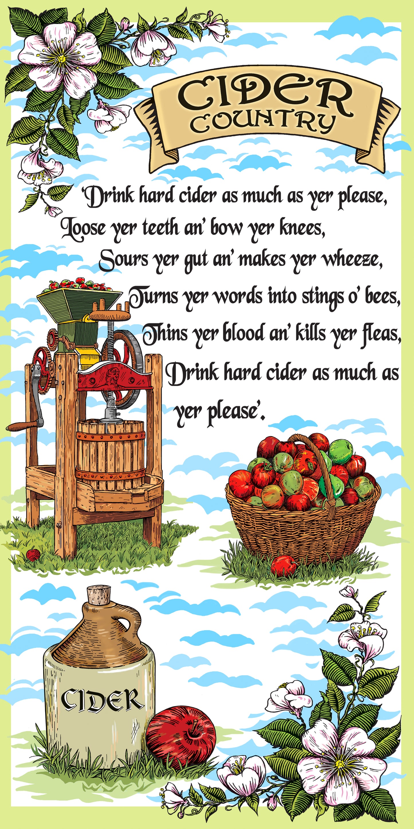 0000 - Cider Country Ceramic Magnet