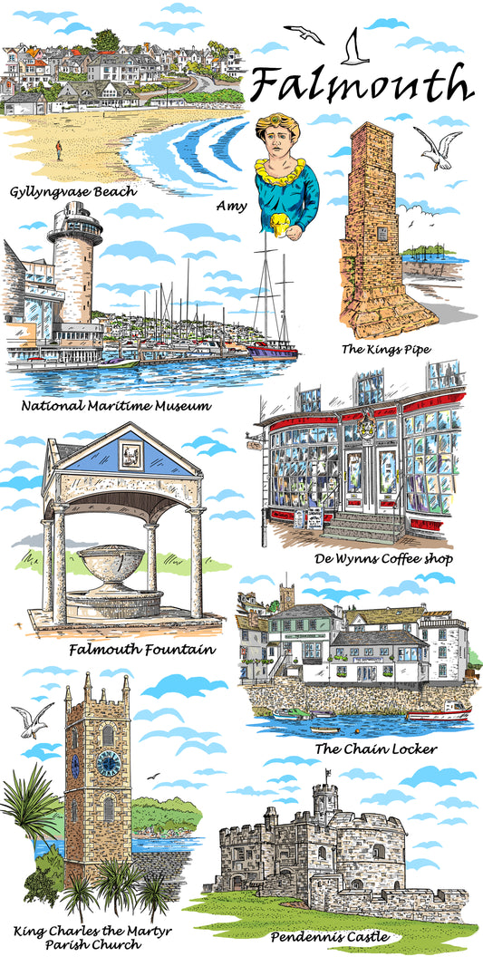 0000 - Falmouth Ceramic Magnet