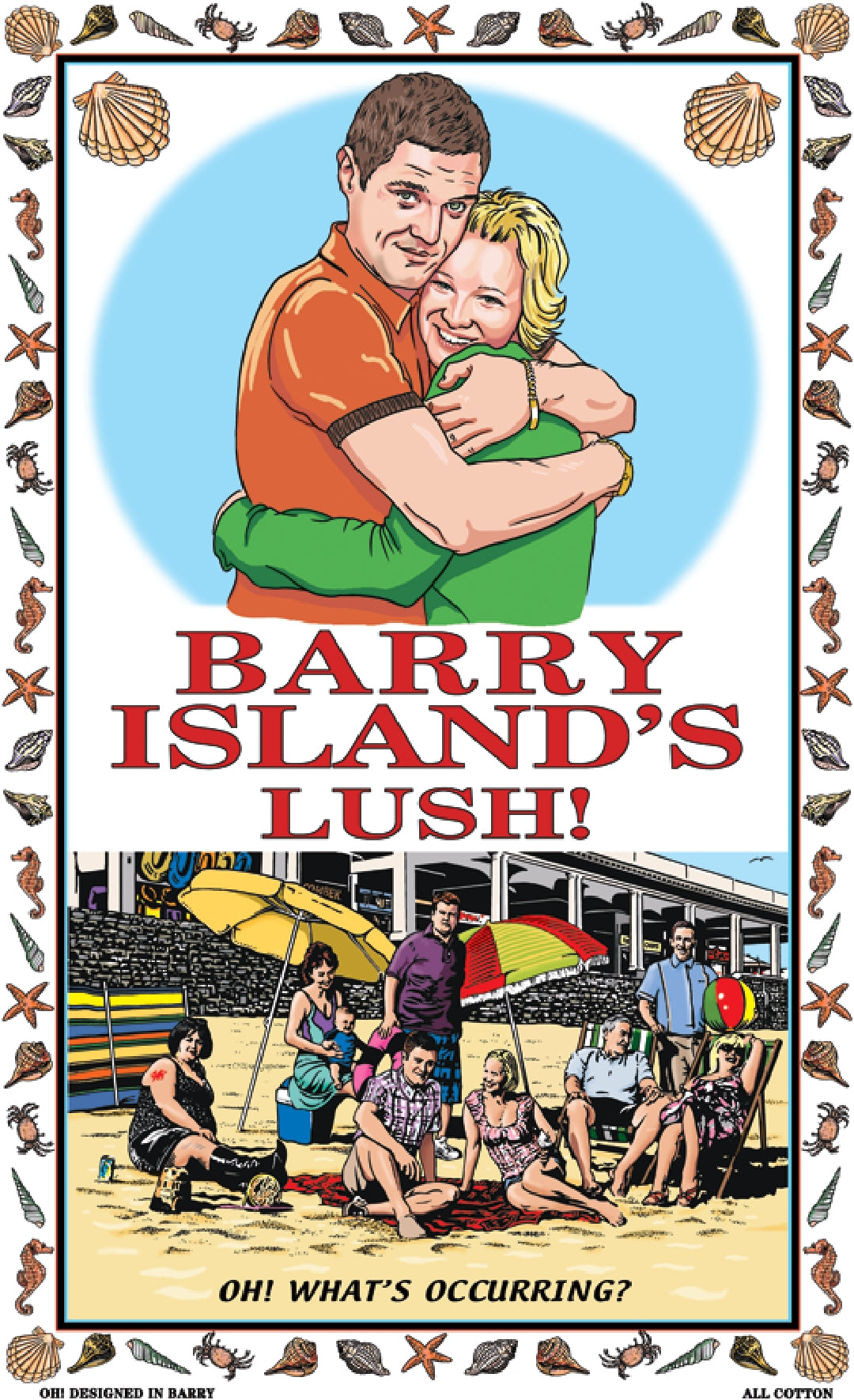 0395 - 'Barry Island's Lush' Tea Towel