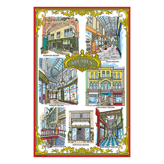 0331 - Arcades Tea Towel