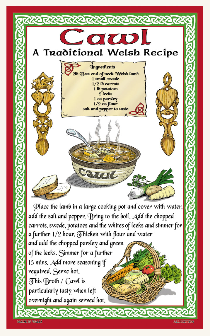 0351 - Cawl Tea Towel