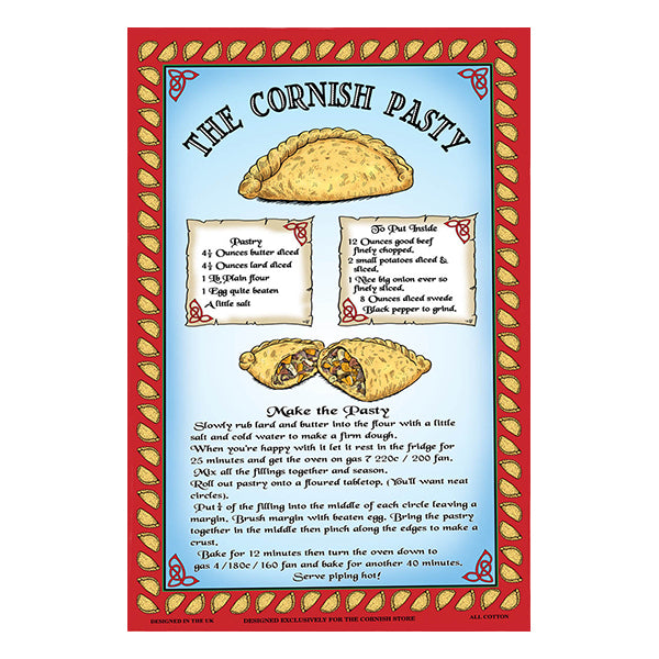 Cornish Pasty Tea Towel