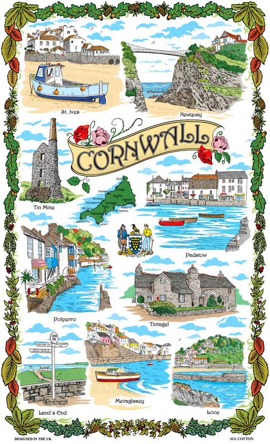 0000 - Cornwall Tea Towel