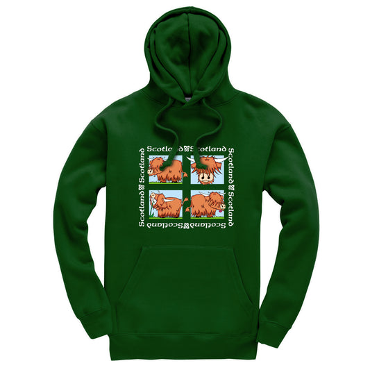 0144 - Cow 4 Pic (Bottle Green)