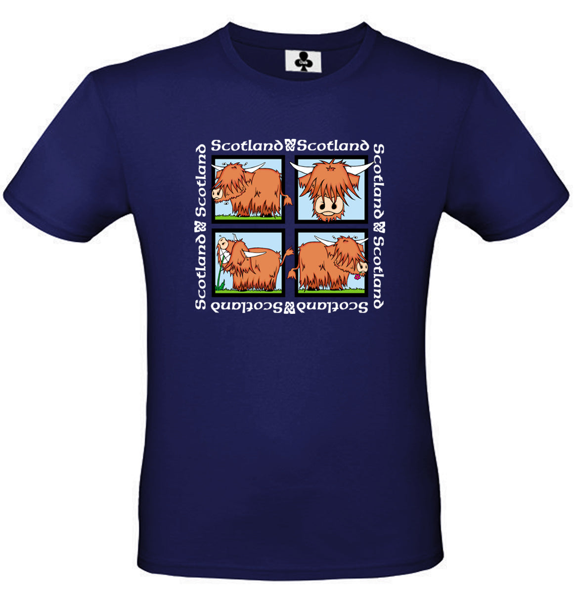 0137 - Cow 4 Pic (Navy)