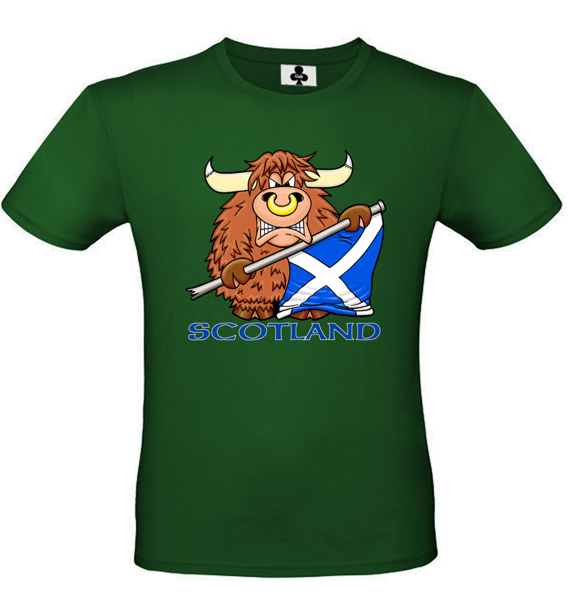 0138 - Cow Flag (Bottle Green)