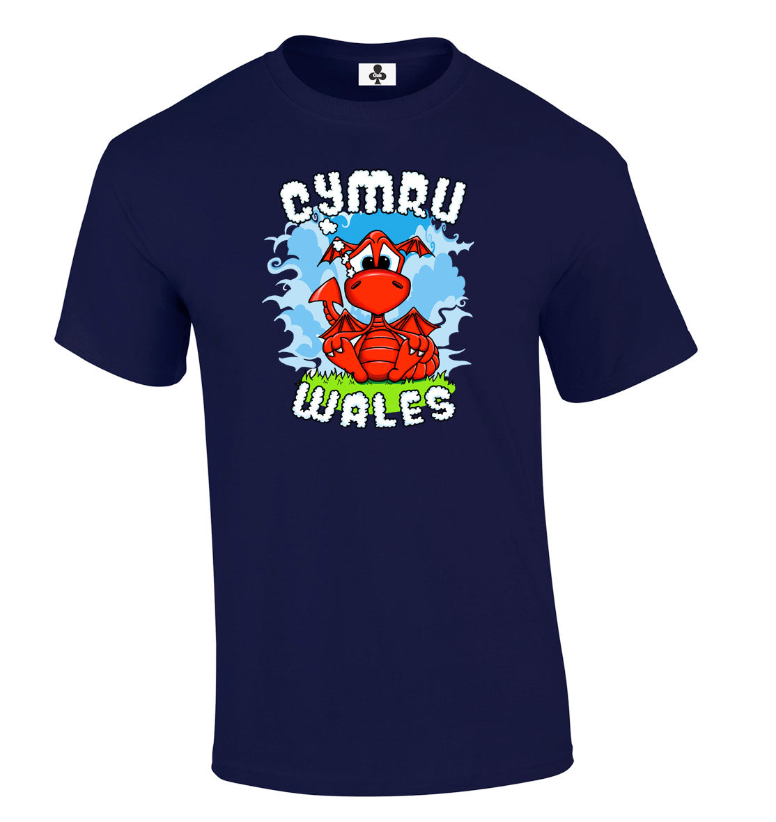 0156 - Cute Dragon Wales (Navy)