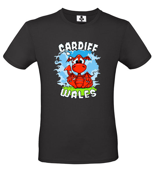 0156 - Cute Dragon Cardiff (Black)