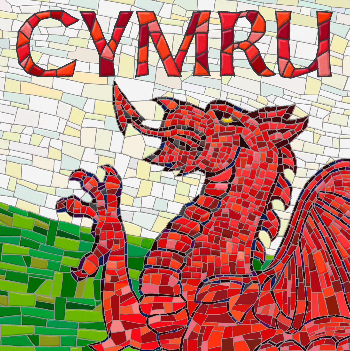 0586 - Cymru Mosaic (Square)