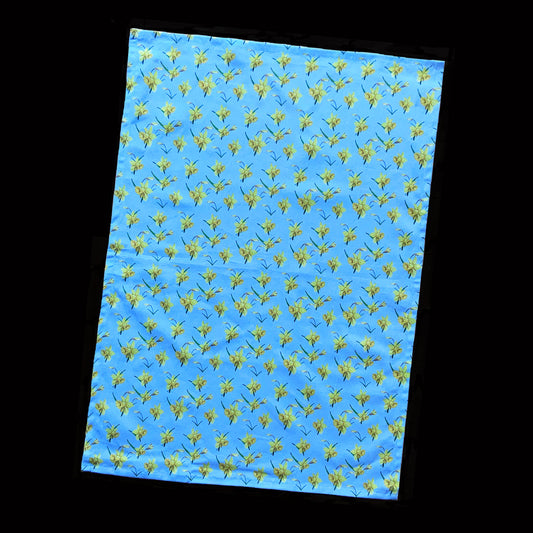 0751 - Daffodil Blue Tea Towel