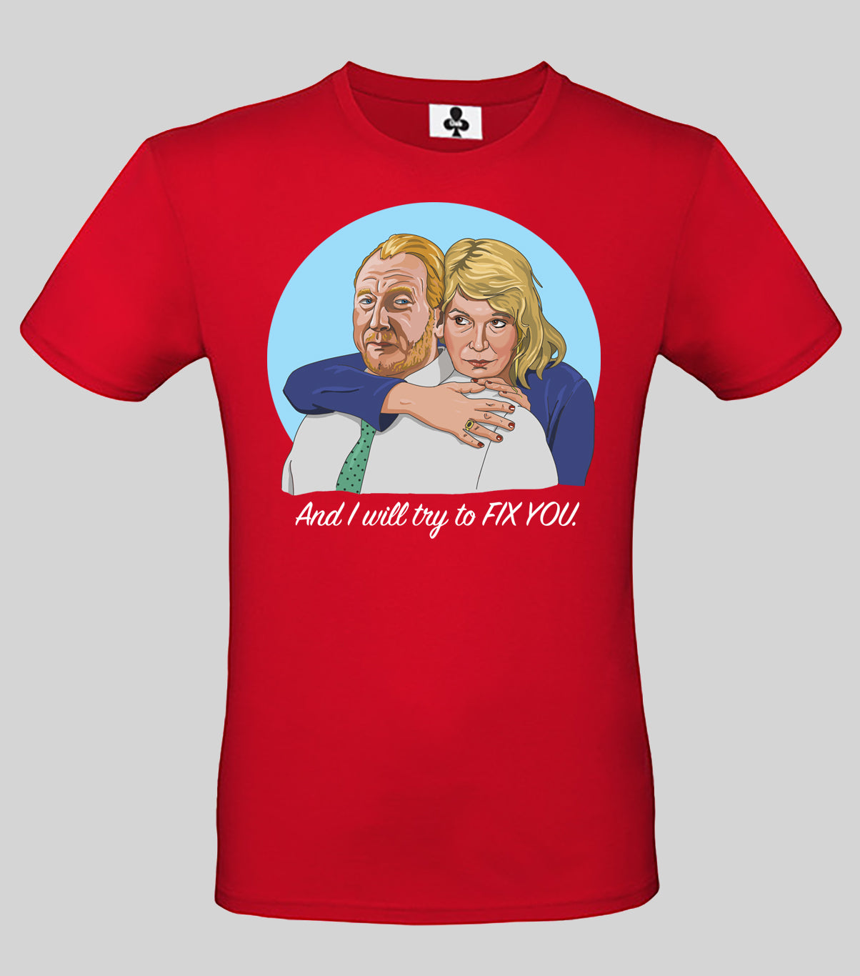 0135 - Pete & Dawn T-Shirt (Red)