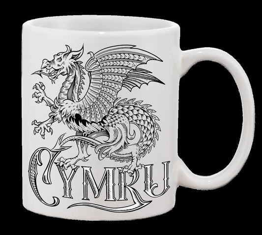 0460 - Dragon tattoo black on white