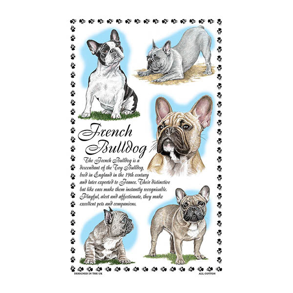 0379 - French Bulldog Tea Towel