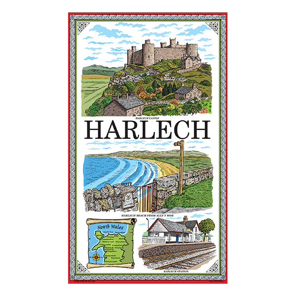 Harlech Tea Towel
