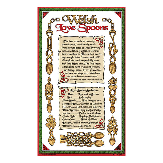 0360 - Lovespoons Tea Towel