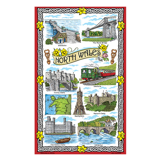 0355 - North Wales Pics Tea Towel
