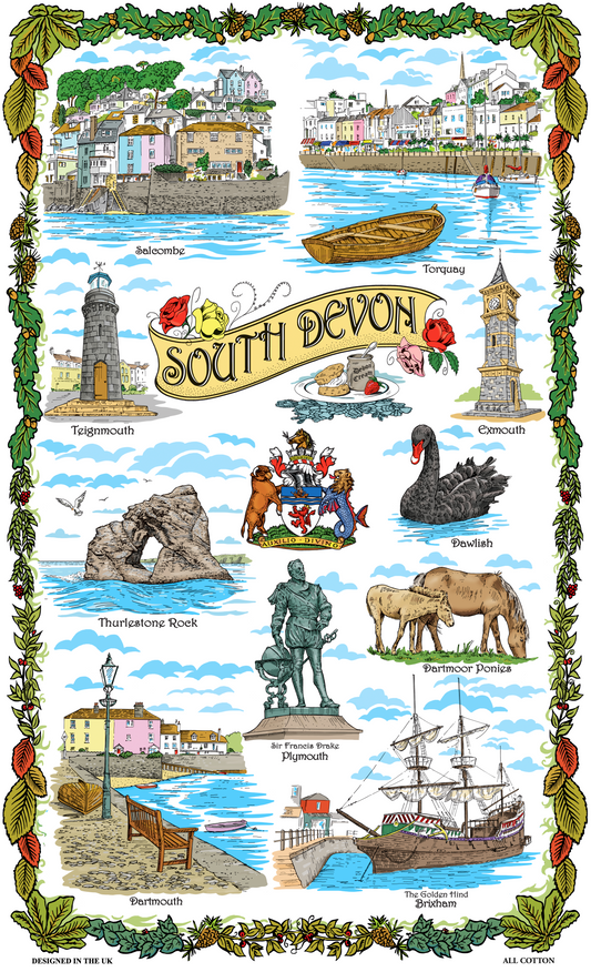 0000 - South Devon Tea Towel