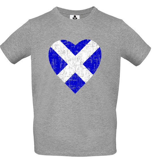0140 - Saltire Heart Grunge (Grey)