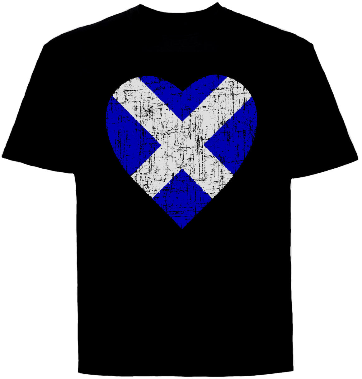 0140 - Saltire Heart Grunge (Black)