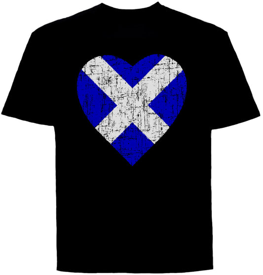 0140 - Saltire Heart Grunge (Black)