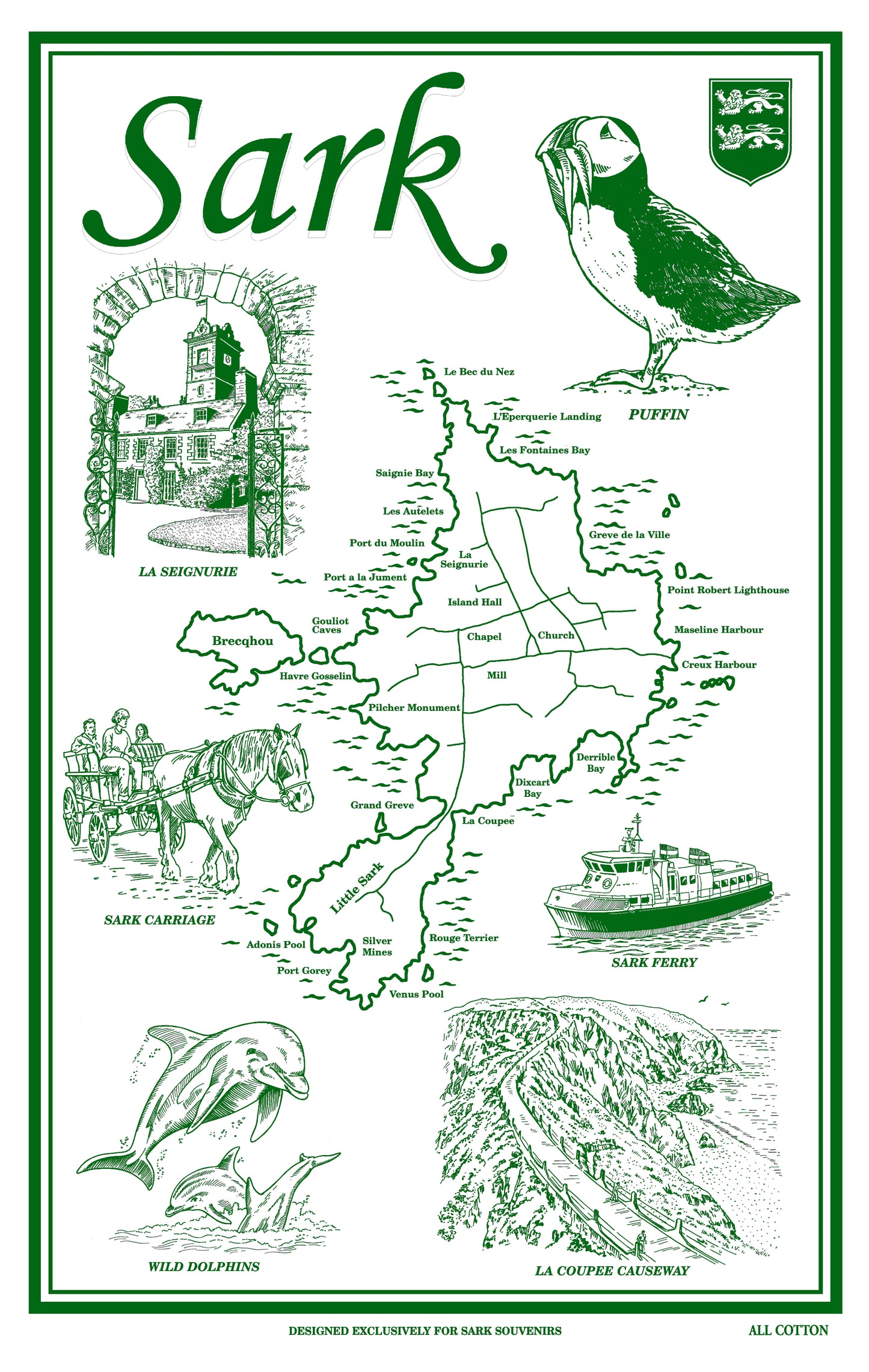 Sark Tea Towel