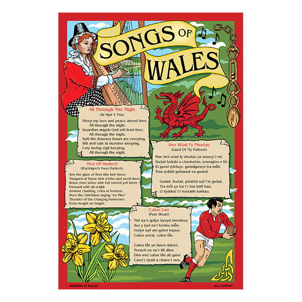 0365 - Songs of Wales Tea Towel