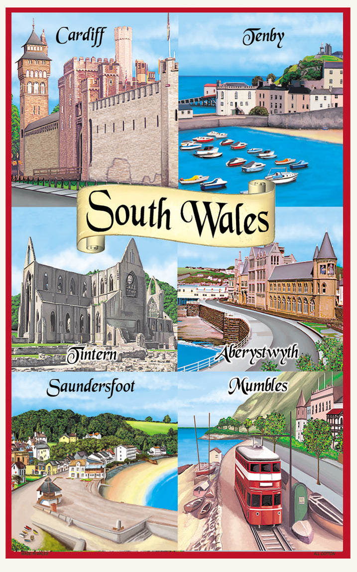 0359 - South Wales Multi Tea Towel