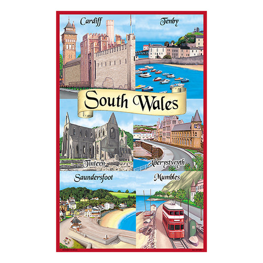 0359 - South Wales Multi Tea Towel