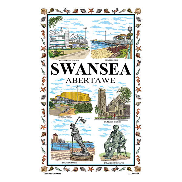 Swansea Colour Tea Towel