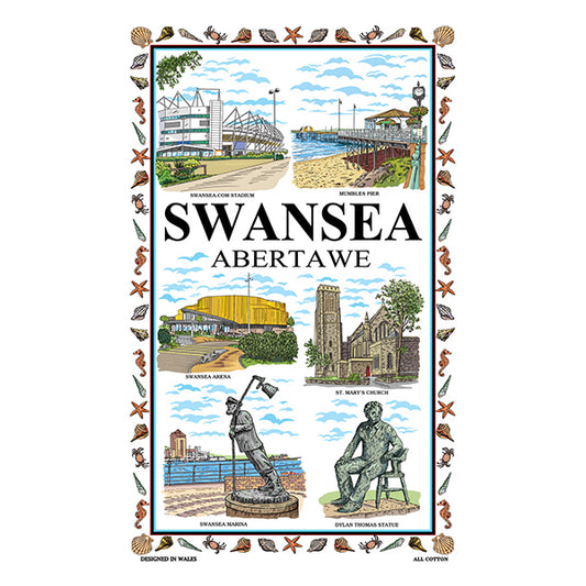 Swansea Colour Tea Towel