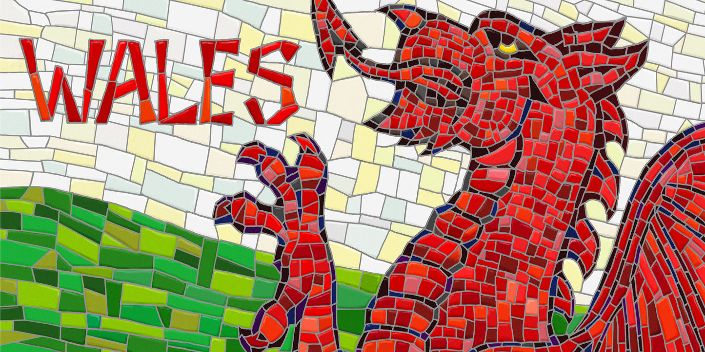0553 - Wales Dragon Mosaic