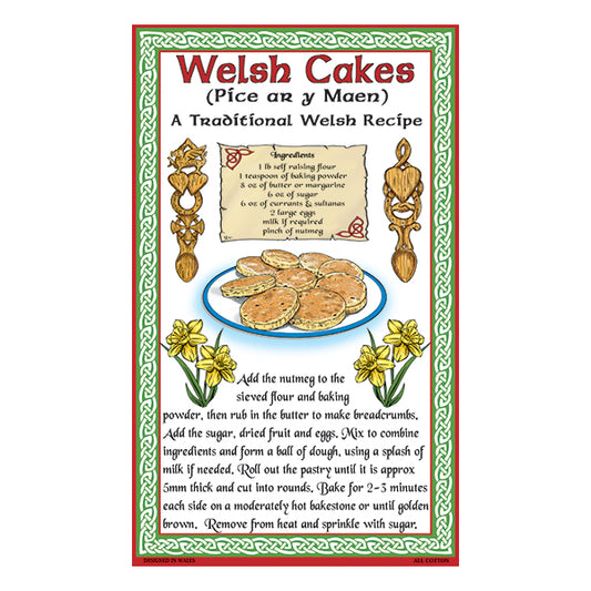 0352 - Welsh Cakes Tea Towel