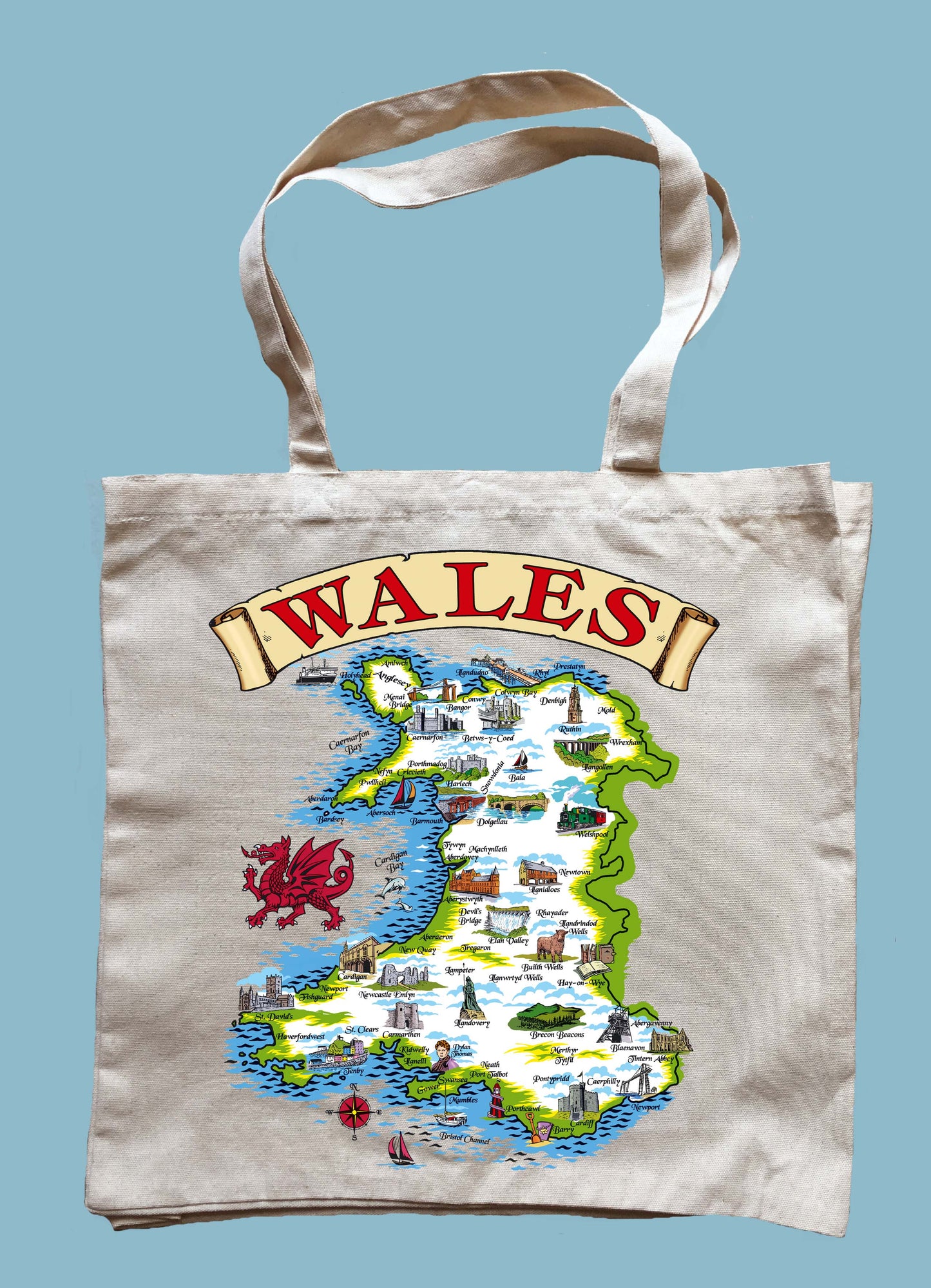 0225 - Full Colour Wales Map